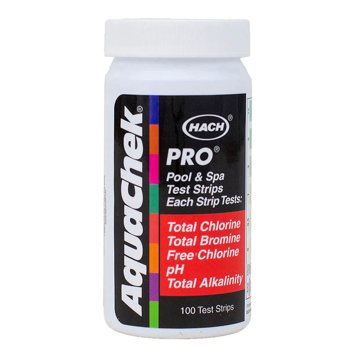 Aquachek Free & Total Chlorine, Bromine, pH, Alkalinity Test Strips (100)