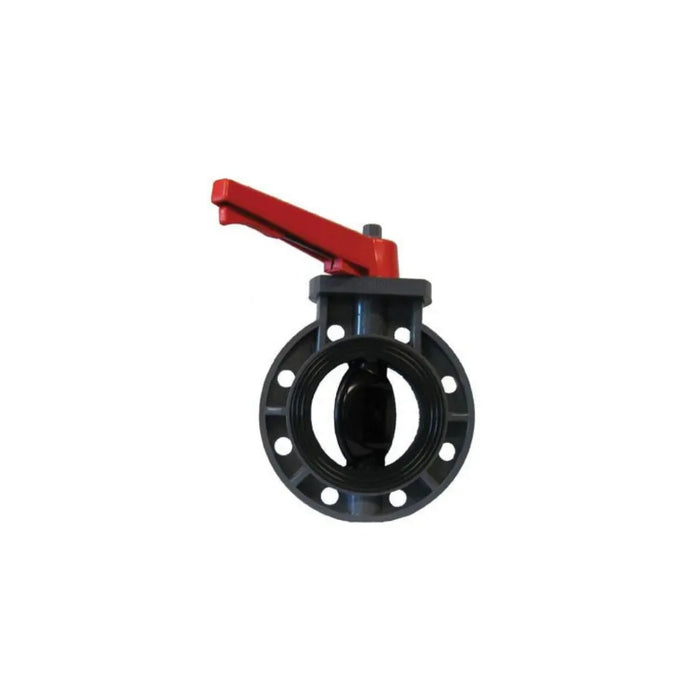 4" Flanged PVC Butterfly Valve