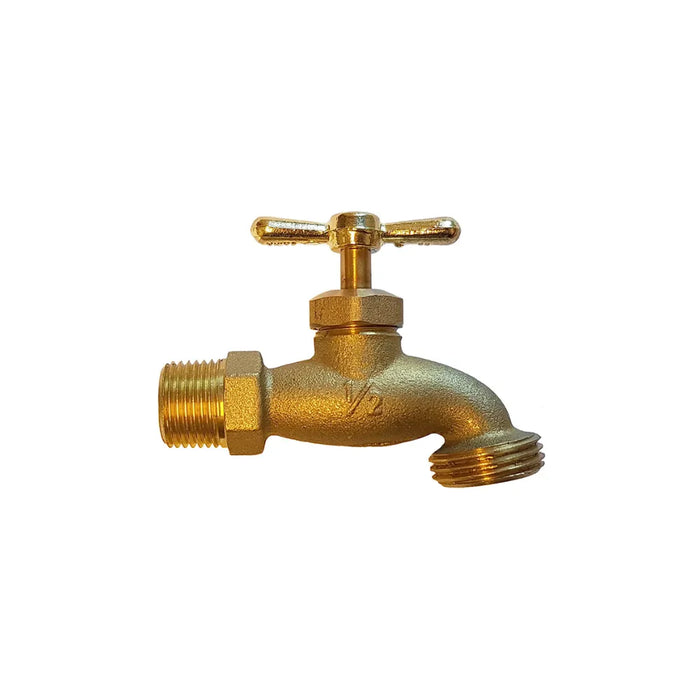 Brass 1/2" Male x Hose Bibb