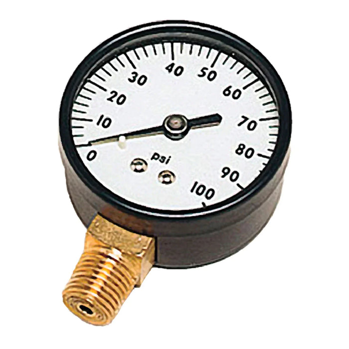Pressure Gauge 60 PSI, 2" x 1/4" Lower Mount