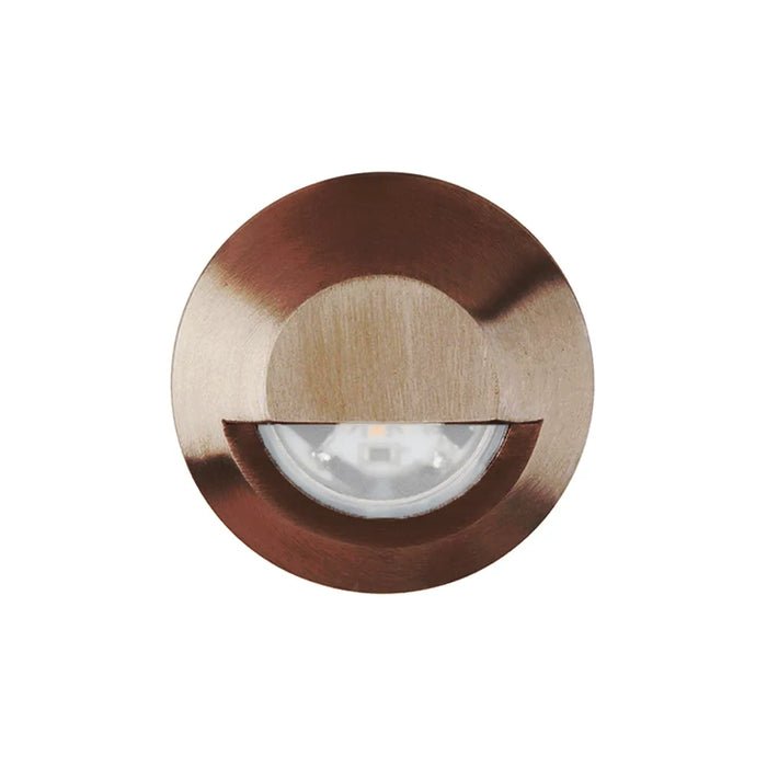 WAC 2″ Bronze Surface Mount Round Step Light, 2700K