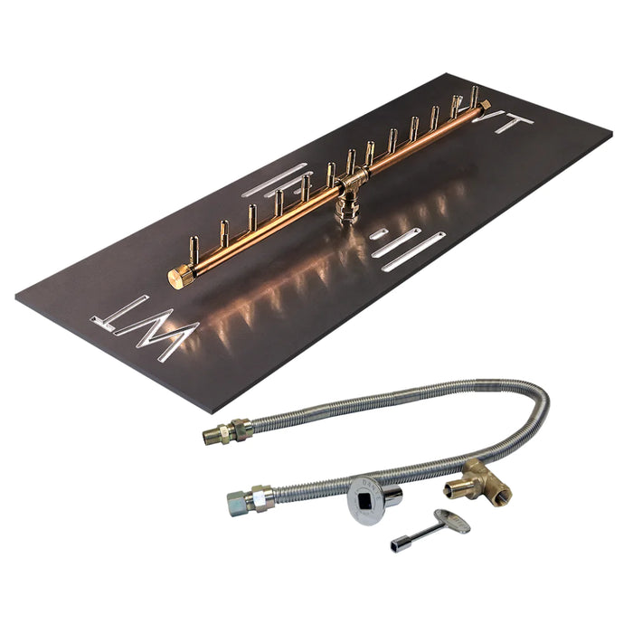 Warming Trends CROSSFIRE 150K BTU Linear 8" x 38" Natural Gas Burner Kit