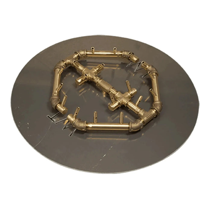 Warming Trends CROSSFIRE 180K BTU Octogonal 24" Round Plate Natural Gas Burner System - Flex Line Kit