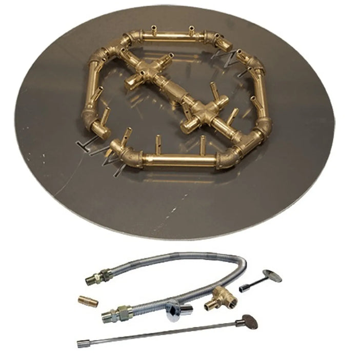 Warming Trends CROSSFIRE 240K BTU Burner - Liquid Propane-30" Circ. Plate- Flex Line Kit