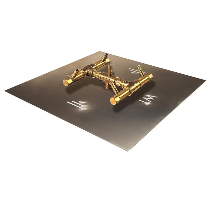 Warming Trends CROSSFIRE 60K BTU Propane Burner and 18" Square Aluminum Plate