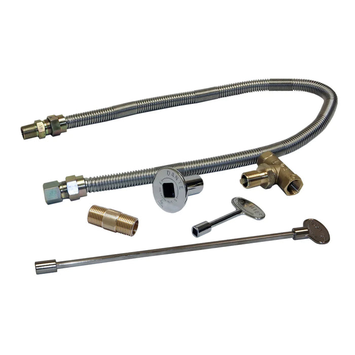Warming Trends CROSSFIRE 36" x 3/4" Flex Line Kit with Valve and Key + FIT180