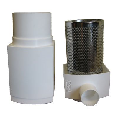 Wisy 4" Plastic Downspout Filter w/SS 280 Micron Screen