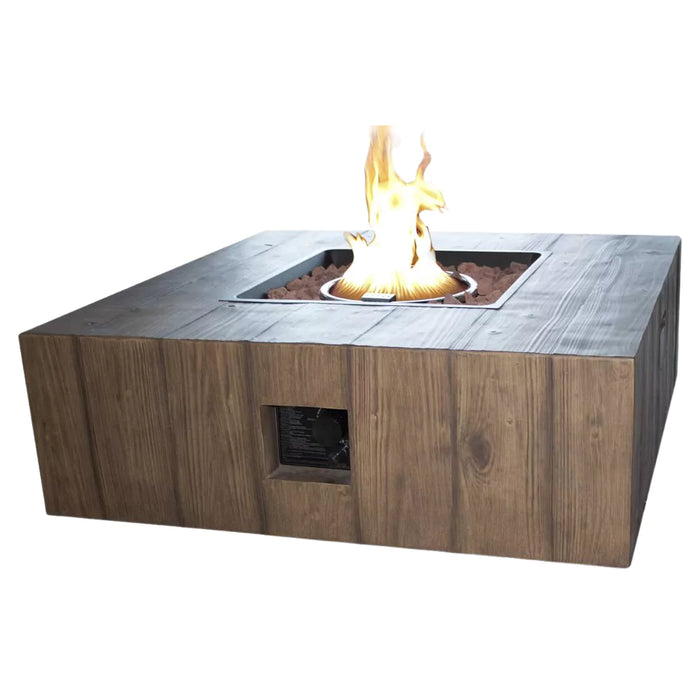 Pacific 39" Square Fire Table Kit - Wood Color