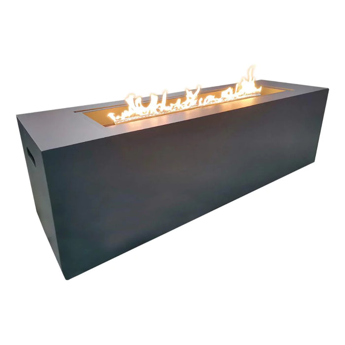 Pacific 48" Rectangle Fire Table Kit - Dark Grey